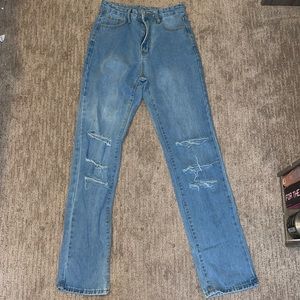 shein straight leg jeans
